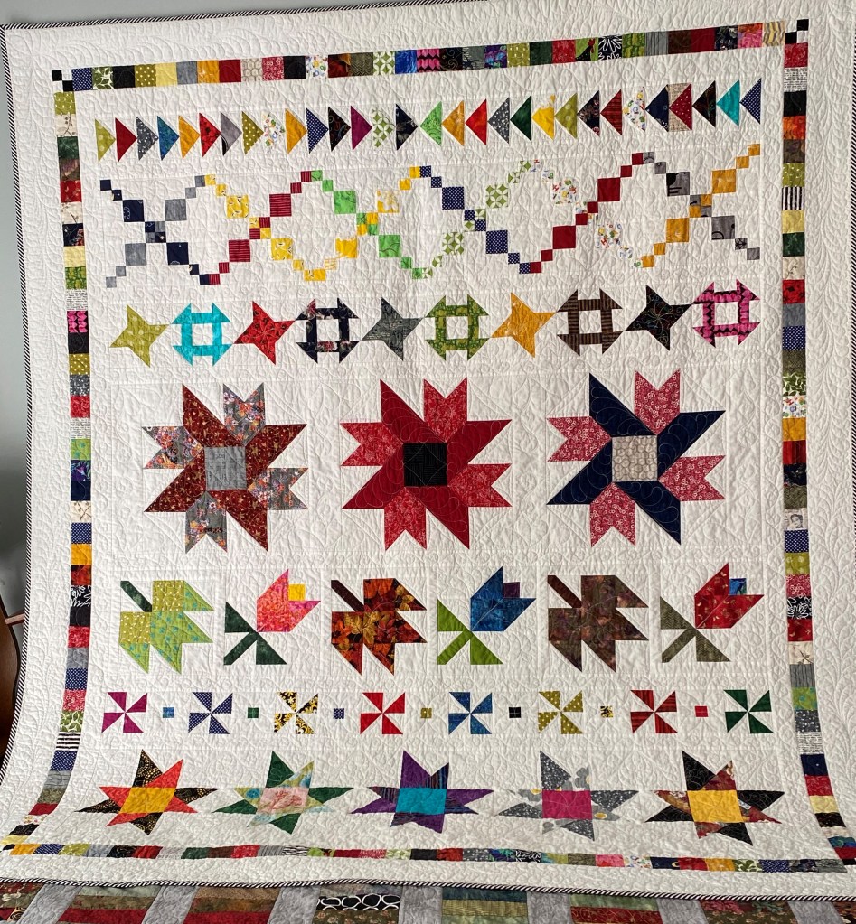 Finished: Bound, washed and hanging.